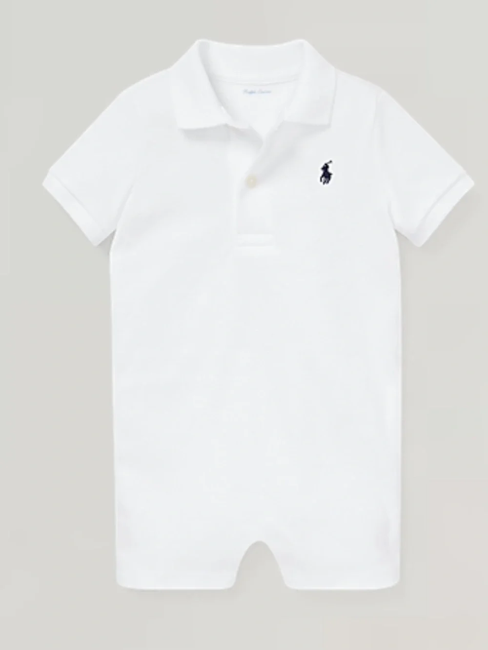 Ralph Lauren White Polo Baby Shortall